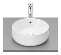 Roca Gap Round lavabo 39x39 cm circular sobre encimera blanco brillante A3270MJS00