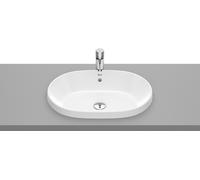Roca Gap Round lavabo 55x39 cm oval empotrado blanco brillante A3270Y5000