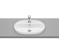 Roca Gap Round lavabo 55x40 cm oval empotrado blanco brillante A3270Y6S00