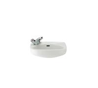ROCA I 320841001 Lavabo para instalación a mural de 44 cm fabricado en porcelana de color blanco