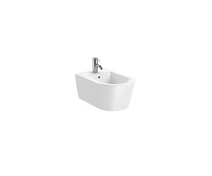 ROCA INSPIRA A357525000 Bidet para instalación suspendida de 37 cm fabricado en porcelana de color blanco Round - Sin accesorios / Sin tapa