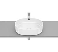 Roca Inspira lavabo 50x37 cm oval sobre encimera blanco brillante A327520S00
