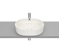Roca Inspira lavabo 50x37 cm oval sobre encimera marrón/beige mate A327520650