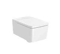 Roca Inspira Square Inodoro para instalación suspendida fabricado en porcelana de color blanco
