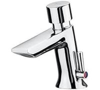 ROCA INSTANT A5A3177C00 Grifo monomando de lavabo con pulsador de 11 cm con acabado cromado