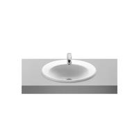 ROCA JAVA A327863000 Lavabo para instalación sobre encimera de 56 cm fabricado en porcelana de color blanco