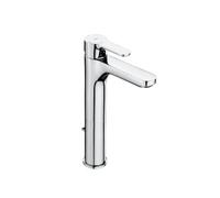 Roca Grifo monomando lavabo L20 A5A3C09C00, caño alto, Cold Start, desagüe automático, cromo