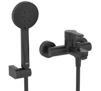 Roca l20 grifo de bañera y ducha a pared negro A5A019HNB0