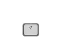 ROCA LISBOA A870M10500 Fregadero para bajo encimera de acero inoxidable con un diseño rectangular - Sin accesorios / Sin sifón