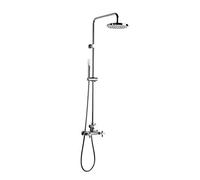 Roca Loft - Conjunto de ducha con grifo, diámetro 20 cm, 1 chorro, cromo A5A9743C00