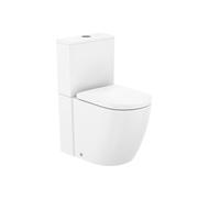 Roca Meridian - Inodoro de Pie Completo, Salida Dual, Blanco - Blanco brillo