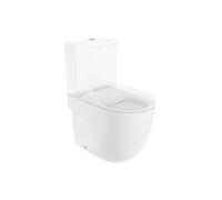 Roca,Meridian,Taza compacta con salida dual para inodoro de tanque bajo Rimless,Blanco,370mm x 600mm x 790mm,A34224L000