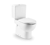 Roca Meridian Inodoro completo para personas con movilidad reducida fabricado en porcelana de color blanco - Con asiento con abertura sin tapa