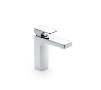 Roca Mezclador monomando L90 para lavabo con cuerpo liso y desagüe click-clack. Cold Start