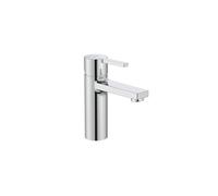 Roca Naia Grifería de lavabo con tecnología ColdStart, grifo monomando con enlaces de alimentación flexibles, mezclador de cuarto de baño con desagüe click-clack, fácil instalación, cromado A5A3296C00