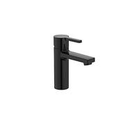 Roca Naia Grifería para lavabo con tecnología Cold Start, grifo monomando de repisa con enlaces de alimentación flexibles, mezclador de cuarto de baño de fácil instalación, negro titanio, A5A3A96CN0