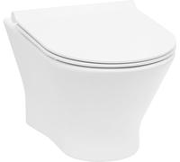 Roca Nexo taza de inodoro con asiento de cierre suave suspendido sin reborde blanco A34H64L000