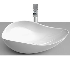 Roca Ohtake lavabo 55x38.5 cm sobre encimera blanco brillante A327A13S00