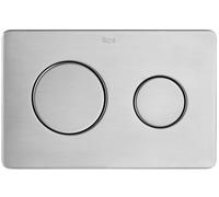 Roca PL10 PRO A890189304 - Placa de Accionamiento, Antivandálica, Acero Inoxidable, Doble Descarga