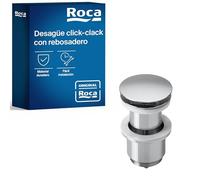 Roca Recambios originales - Desagüe para lavabo/bidé de 1 1/4" con rebosadero y tapón automático . Recambios originales de grifería. Ref. A505400000