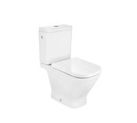Roca Rimless The Gap SQUARE Conjunto de inodoro completo con cisterna tapa y asiento - Asiento con tapa con amortiguador / Lateral