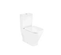 ROCA Rimless The Gap Square Conjunto de inodoro completo para movilidad reducida de altura - Asiento con tapa con amortiguador / Inferior