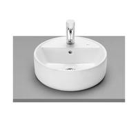 Roca Round A3270MK000 - Lavabo Sobre Encimera, Blanco, 40 cm
