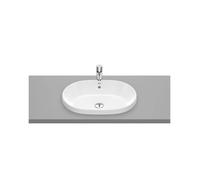 ROCA ROUND A3270Y5000 Lavabo encastrado de 55 cm con un diseño oval en acabado color blanco