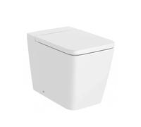 Roca Square Inspira Inodoro de porcelana con tanque alto y un acabado en color blanco mate Rimless