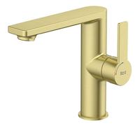 Roca Targa grifo para lavabo de pie oro A5A405FVA0