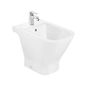 ROCA THE GAP A357474000 Bidet con un agujero de grifería de 35 cm fabricado en porcelana de color blanco - Sin tapa