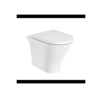 ROCA Basic Tank Pack de inodoro a suelo Rimless adosado a pared The Gap Round con cisterna empotrada doble descarga - CODO EVACUACIÓN S/DUAL / Sin tapa / Sin placa pulsadora