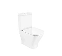 ROCA THE GAP SQUARE Inodoro completo de Salida Dual Compacto con Tanque Bajo - Asiento con tapa con amortiguador / Lateral