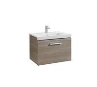 Roca Mueble lavabo suspendido Prisma 60 cm Fresno - Sin toallero / 2 cajas / Set 2 colgadores