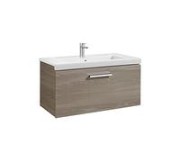 Roca Mueble de baño Unik Prisma 80 cm con lavabo y 1 cajón Fresno – Con toallero