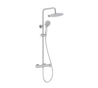 Roca Columna de ducha Vega Plus Round cromada monomando con rociador superior y mango A5A9A6EC00