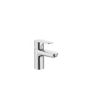 Roca Victoria Plus Grifería para lavabo con tecnología ColdStart, grifo monomando de repisa con enlaces de alimentación flexibles, mezclador de cuarto de baño de fácil instalación, cromado, A5A324FC00