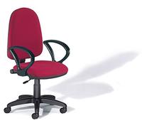 Rocada Silla de oficina con brazos color burdeos