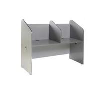 Rocada Módulo Callcenter Doble Estructura Aluminio Tablero Gris 166x132x65cm