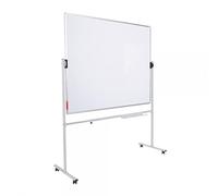 Rocada, Pizarra Blanca Doble Cara con Soporte Móvil y Ruedas, Caballete Móvil para Pizarra Blanca con Marco de Alumio, El Pack incluye Soporte con Ruedas y Pizarra de 150 x120 cm,M-T-ST-2101E