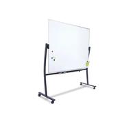 Rocada Pizarra Blanca Magnética Vitrificada con Soporte Volteable Doble Cara 90x120 cm
