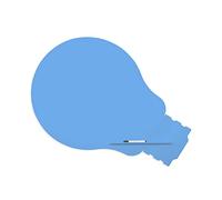 Rocada pizarra skinshape con forma idea 100x150cm (1500x1000mm) color azul