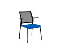 Rocada Silla Confidente Modelo 938M-3 59x89x53cm Negro y Azul para Oficina