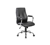 Rocada | Silla Escritorio Ergonómica | Silla Oficina | Silla con Ruedas y Reposabrazos | Silla Ajustable | Negro