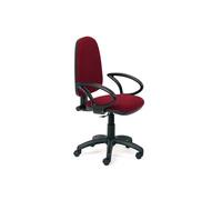 Rocada Silla de oficina con brazos color burdeos