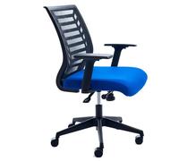 Rocada Silla de Oficina Tapizada con Espuma Inyectada, Muy CÃ³moda Silla de Escritorio ErgonÃ³mica y Regulable, Azul