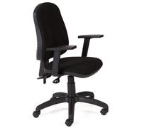 Rocada Silla Escritorio ErgonÃ³mica Color Negro Reposabrazos Incluidos Silla Oficina Respaldo Regulable