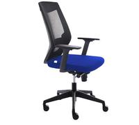 Rocada | Silla Oficina Ergonómica con Regulación Lumbar | Escritorio Ordenador, Cómoda y Giratoria, Azul y Negro