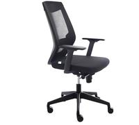Rocada | Silla Oficina Ergonómica con Regulación Lumbar | Silla de Escritorio para Ordenador, Cómoda y Giratoria, Color Negro