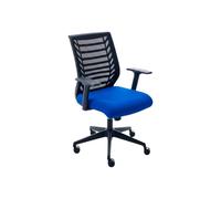 Rocada Silla Operativa 68x91-100x68cm Azul para Oficina Modelo 907-3 | Silla ergonómica azul con asiento tapizado, espuma inyectada, respaldo técnico y regulación funcional para trabajo diario.